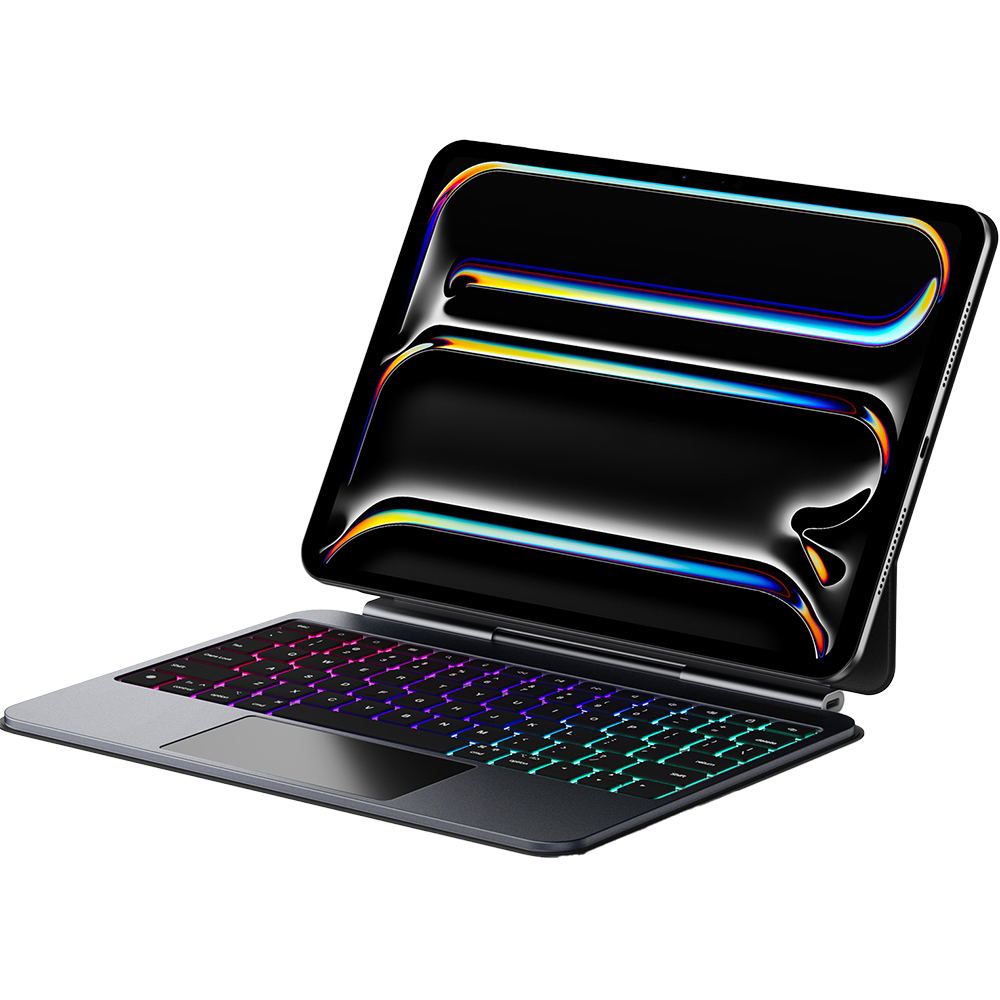 Etui z klawiaturą Bluetooth Dux Ducis (MK Pro Series) do iPad Air 11" 6 gen. 2024, iPad Air 10.9" 4/5, iPad Pro 11 2022/2021/2020, białe